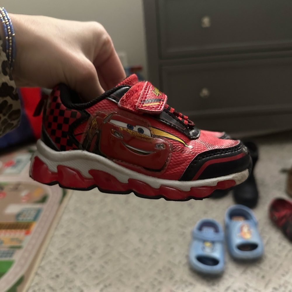 Kids Red Lightning McQueen Sneakers
